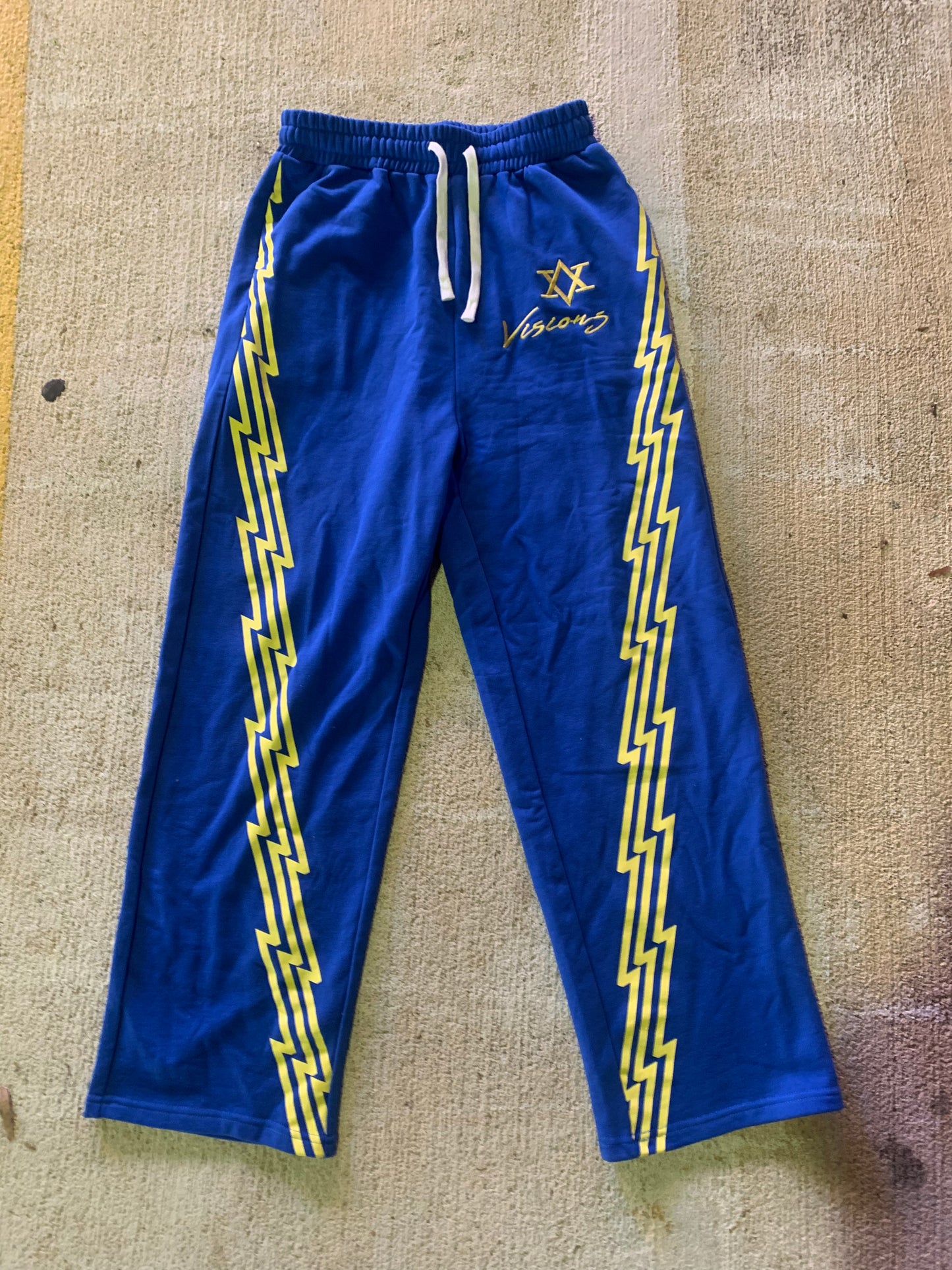 Blue/Yellow Zig-Zag Sweatpants